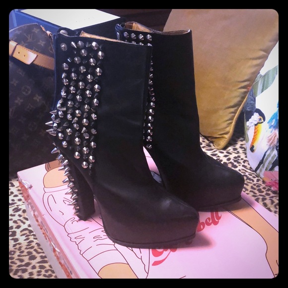 Jeffrey Campbell Shoes - Jeffery Campbell studded spiked Avalos boots